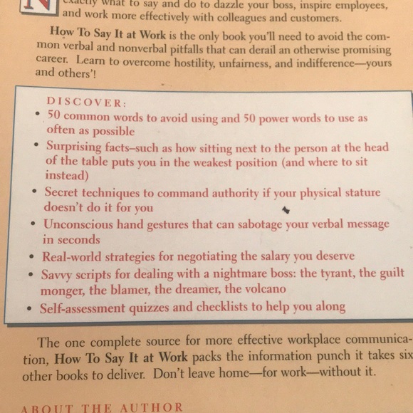 HOW TO SAY IT AT WORK JACK GRIFFIN BOOK - Picture 3 of 4